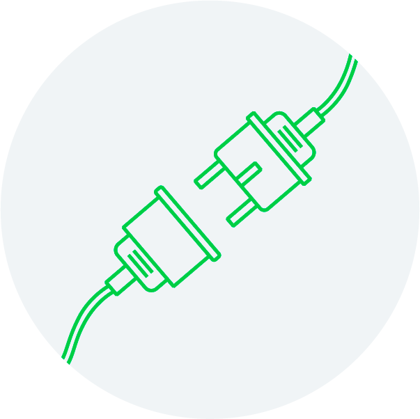 404 Bild herausgezogener Stecker